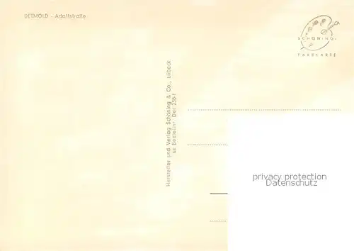 AK / Ansichtskarte Detmold Adolfstrasse Detmold