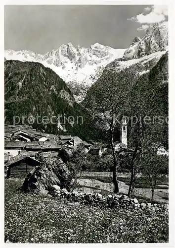 AK / Ansichtskarte Soglio Panorama Soglio