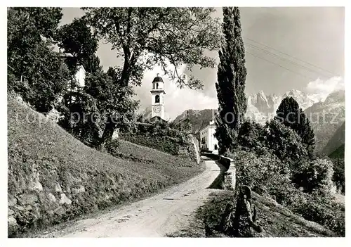 AK / Ansichtskarte Soglio Dorfeingang Soglio