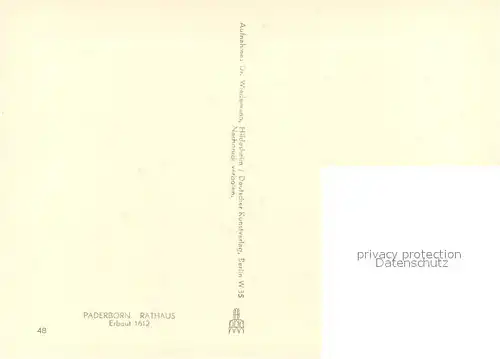 AK / Ansichtskarte Paderborn Rathaus Paderborn