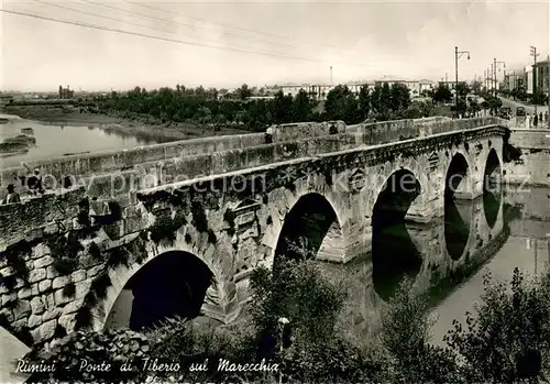 AK / Ansichtskarte Rimini Tiberiusbruecke auf dem Marecchia Rimini