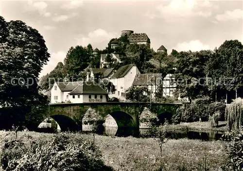 AK / Ansichtskarte Trendelburg Burghotel Bruecke Trendelburg