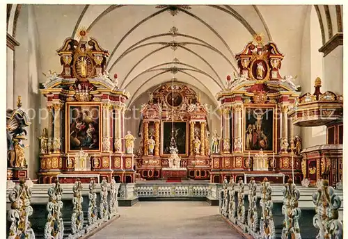 AK / Ansichtskarte Hoexter_Weser Ehem Reichsabtei Corvey Inneres Hoexter Weser