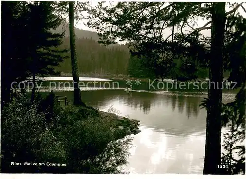 AK / Ansichtskarte Flims_GR Motive am Caumasee Flims_GR