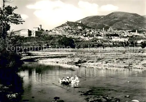 AK / Ansichtskarte Assisi_Umbria Panorama dal Tescio Assisi Umbria