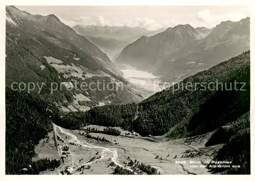 AK / Ansichtskarte Alp_Gruem Blick ins Puschlav Hotel Belvedere Alp_Gruem