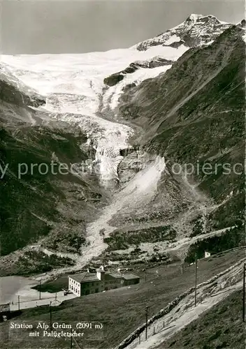 AK / Ansichtskarte Alp_Gruem Station mit Paluegletscher Alp_Gruem