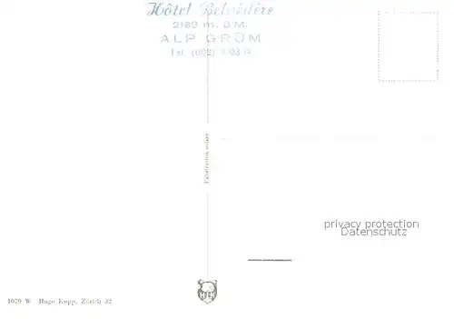 AK / Ansichtskarte Alp_Gruem Station mit Paluegletscher Alp_Gruem