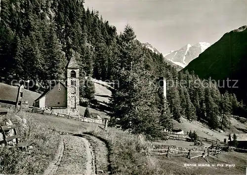 AK / Ansichtskarte Piz_Palue mit Santa Maria Piz_Palue
