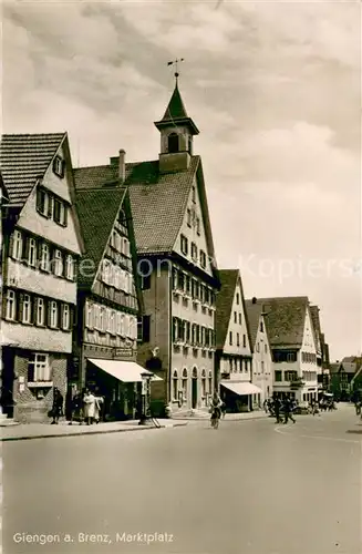 AK / Ansichtskarte Giengen_Brenz Marktplatz Giengen Brenz