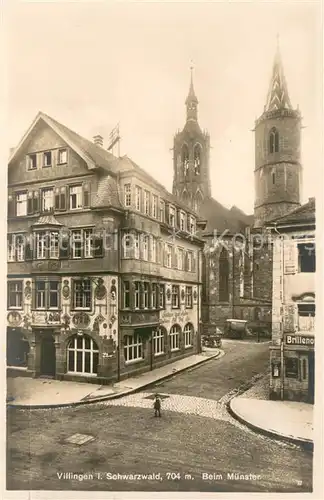 AK / Ansichtskarte Villingen Schwenningen Muenster Gasthaus zum Raben Villingen Schwenningen