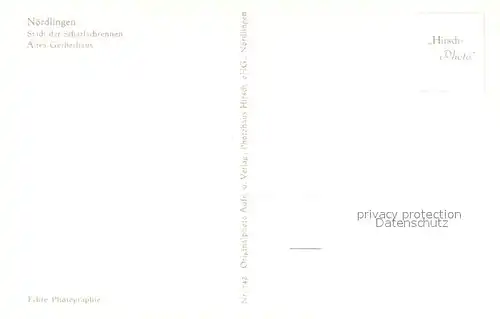 AK / Ansichtskarte Noerdlingen Altes Gerberhaus  Noerdlingen