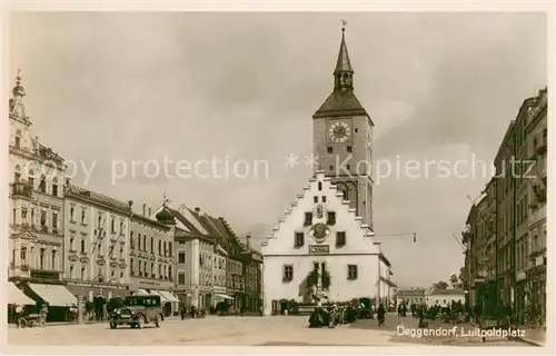 AK / Ansichtskarte Deggendorf_Donau Luitpoldplatz Deggendorf Donau