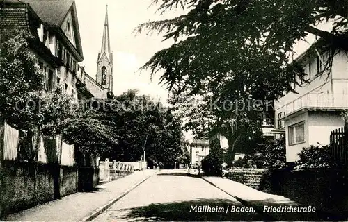 AK / Ansichtskarte Muellheim_Baden Friedrichstrasse  Muellheim_Baden