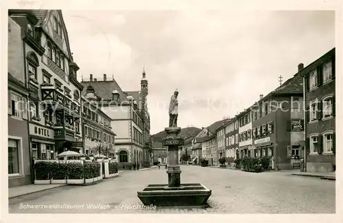 AK / Ansichtskarte Wolfach Hauptstrasse Hotel Brunnen  Wolfach