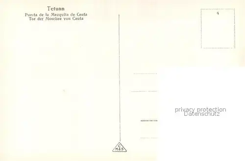 AK / Ansichtskarte Tetuan Tor der Moschee von Ceuta Tetuan
