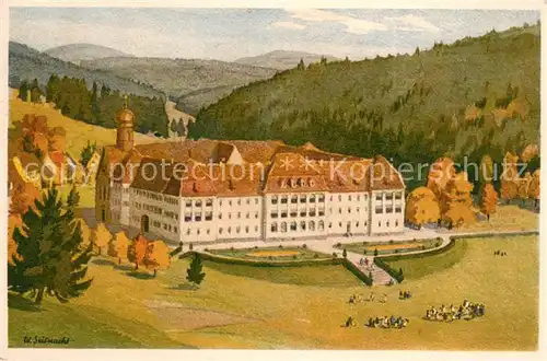 AK / Ansichtskarte Friedenweiler Kinderheim Schloss Friedenweiler K?nstlerkarte W. Seilnacht  Friedenweiler