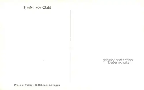 AK / Ansichtskarte Hausen_vor_Wald  