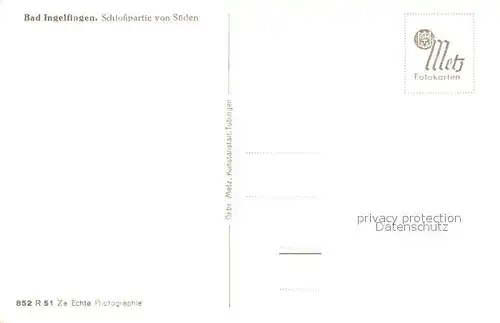 AK / Ansichtskarte Bad_Ingelfingen Schlosspartie  Bad_Ingelfingen