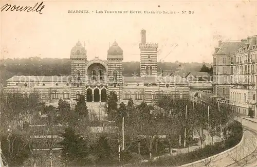 AK / Ansichtskarte Biarritz_Pyrenees_Atlantiques Thermes Hotel Biarritz Salins Biarritz_Pyrenees