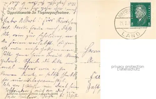 AK / Ansichtskarte Dippoldiswalde_Osterzgebirge Fliegeraufnahme Dippoldiswalde