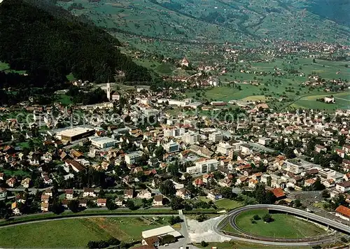 AK / Ansichtskarte Buchs_SG Fliegeraufnahme Buchs_SG