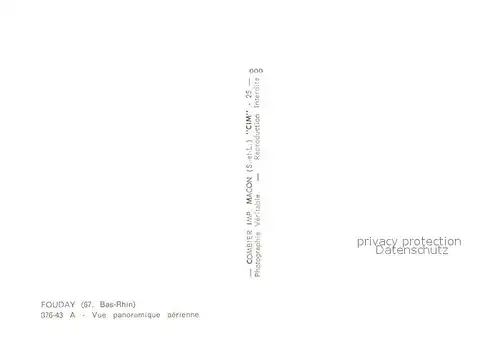 AK / Ansichtskarte Fouday Vue aerienne Fouday