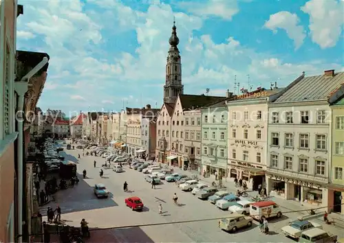 AK / Ansichtskarte Braunau_Inn Hotel Post Volksbank  Braunau Inn