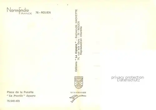 AK / Ansichtskarte Rouen Place de la Pucelle  Rouen