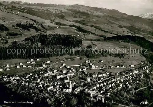 AK / Ansichtskarte Thusis Heinzenberg Fliegeraufnahme Thusis