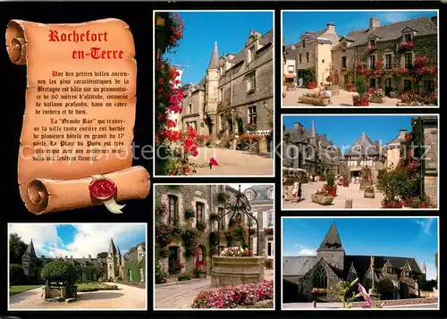 AK / Ansichtskarte Chronik AK Rochefort en Terre Chateau Place du Puits Eglise  