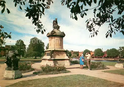 AK / Ansichtskarte Chronik AK Shakespeare s Statue Stratford  