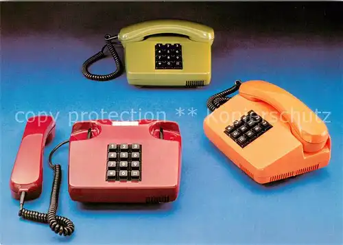 AK / Ansichtskarte Telefon Fernsprechtischapparate 1976 
