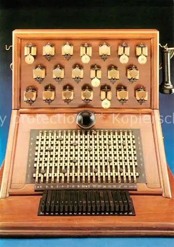 AK / Ansichtskarte Telefon Fernsprechvermittlungsschrank Umschaltstelle Ludwigshafen 1882 