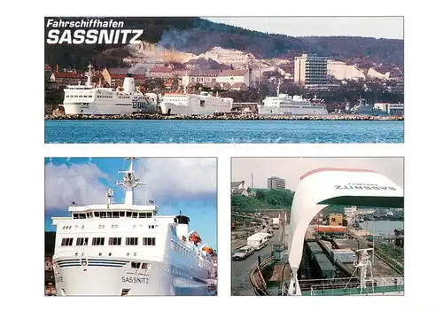 AK / Ansichtskarte Schiffe_Ships_Navires Sassnitz Hafen  