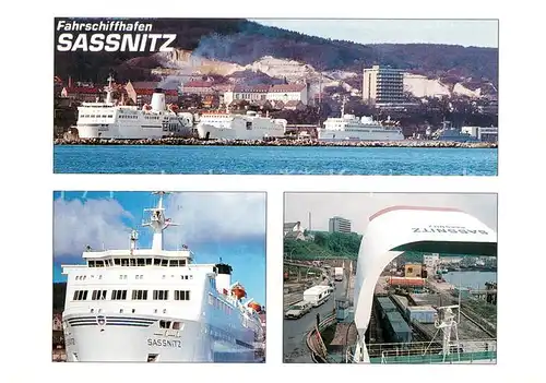 AK / Ansichtskarte Schiffe_Ships_Navires Sassnitz Hafen  