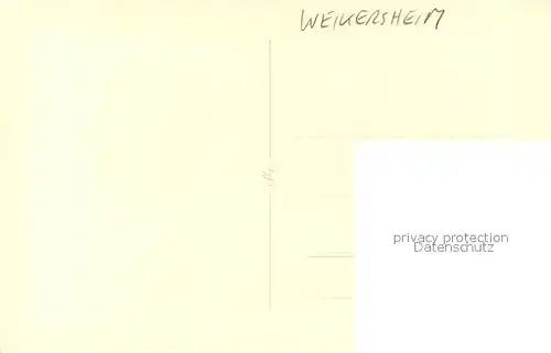 AK / Ansichtskarte Weikersheim Teilansicht Weikersheim