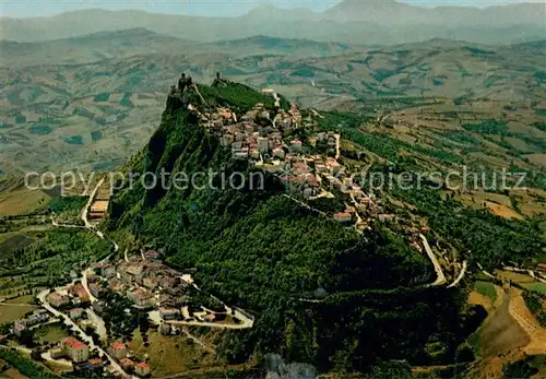 AK / Ansichtskarte San_Marino_Repubblica Monte Titano veduta aerea San_Marino_Repubblica
