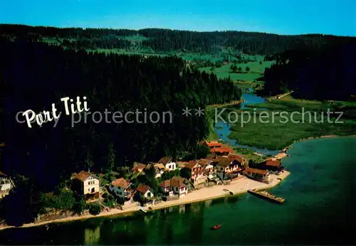 AK / Ansichtskarte Saint Point Lac Port Titi vue aerienne Saint Point Lac