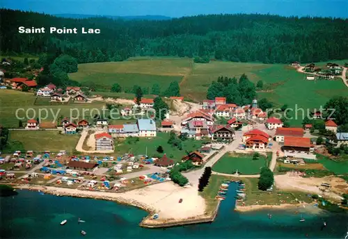 AK / Ansichtskarte Saint Point Lac Camping vue aerienne Saint Point Lac