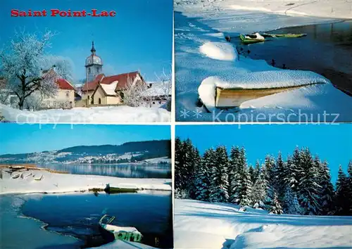 AK / Ansichtskarte Saint Point Lac Vues panoramiques en hiver Saint Point Lac