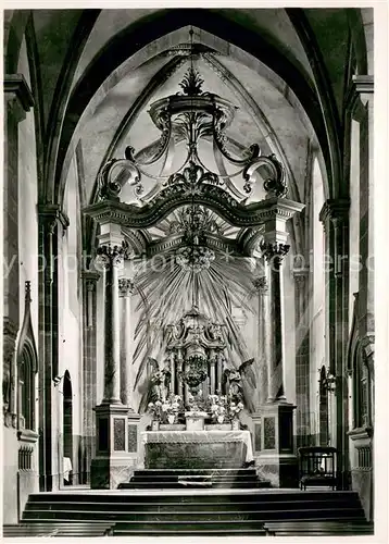 AK / Ansichtskarte Aschaffenburg_Main Stiftskirche Hochaltar 18. Jhdt. Aschaffenburg Main