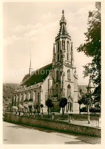 AK / Ansichtskarte Meisenheim_Glan Schlosskirche Westturm Langhaus 14. Jhdt. Meisenheim_Glan