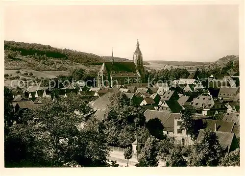 AK / Ansichtskarte Meisenheim_Glan Stadtbild mit Schlosskirche Meisenheim_Glan