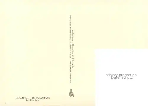 AK / Ansichtskarte Meisenheim_Glan Stadtbild mit Schlosskirche Meisenheim_Glan
