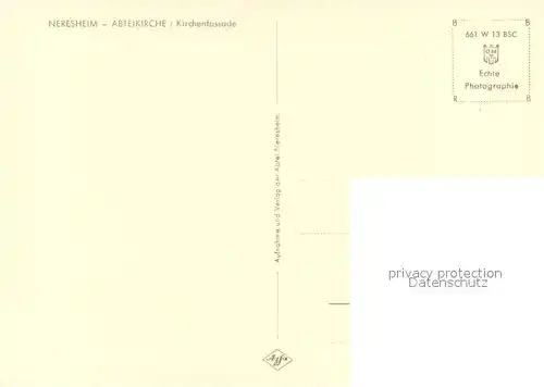 AK / Ansichtskarte Neresheim Abteikirche Kirchenfassade Neresheim