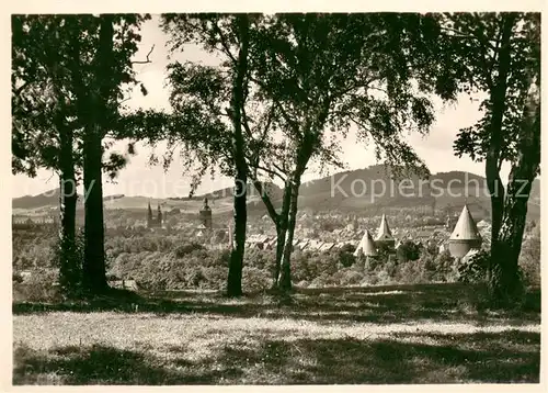 AK / Ansichtskarte Goslar Stadtpanorama Blick vom Petersberg Goslar