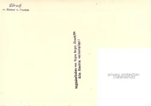 AK / Ansichtskarte Ebrach_Oberfranken Teilansicht Ebrach Oberfranken