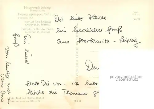 AK / Ansichtskarte Leipzig Thomaskirche Leipzig