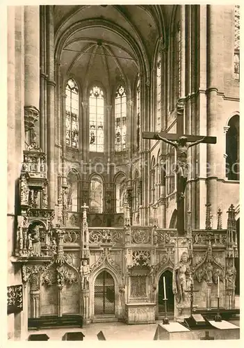 AK / Ansichtskarte Magdeburg Dom Chor und Lettner Magdeburg